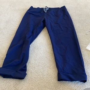 Figs large pants cuffed bottoms